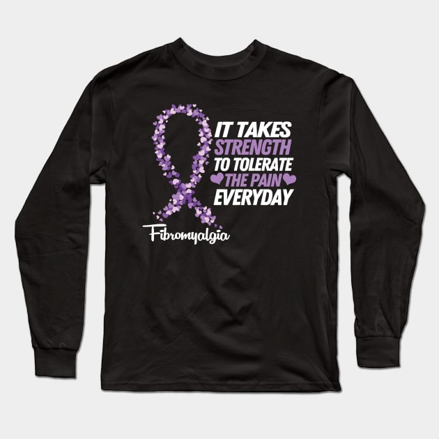 Fibromyalgia Fibro Awareness Long Sleeve T-Shirt by Govos